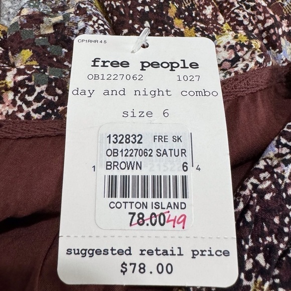 Free People Saturday Sun Mini Skirt Size 6 NEW - Picture 3 of 10